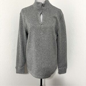 Old Navy Men’s Large 3/4 Zip Up Gray Sweater Long Sleeve Business Casual NWOT